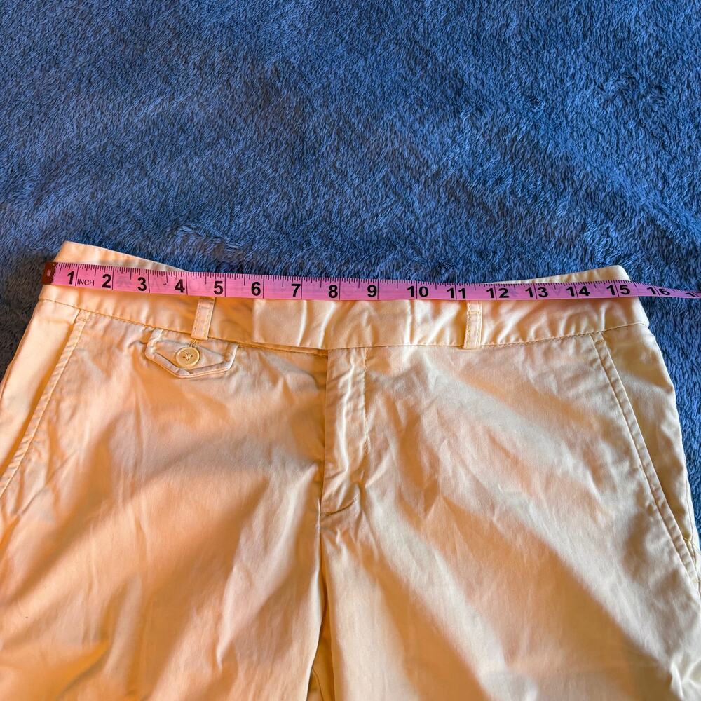 Banana Republic Standard Bermuda shorts yellow size 8 - Picture 7 of 9